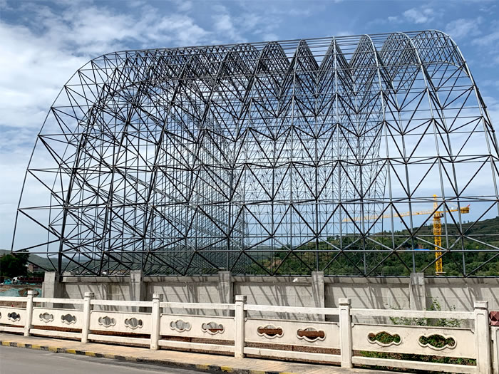 眉山山寨矿储煤棚网架